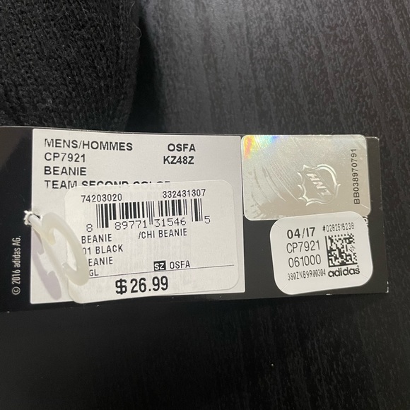 adidas NHL Black Beanie - Picture 3 of 3